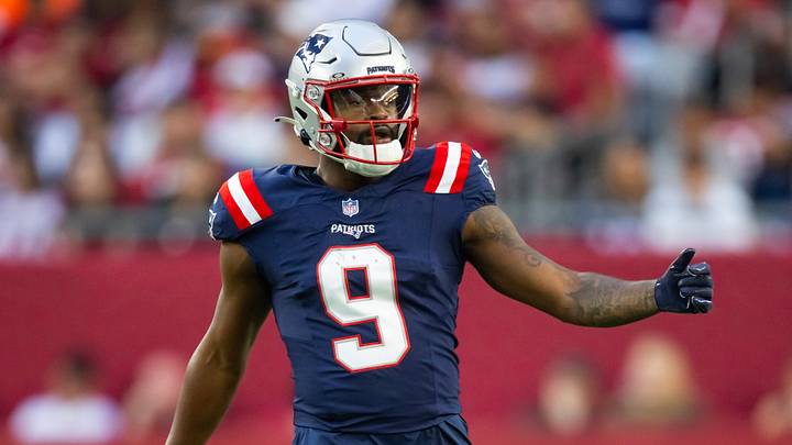 Dec 15, 2024; Glendale, Arizona, USA; New England Patriots wide receiver Kayshon Boutte (9) against the Arizona Cardinals at State Farm Stadium. Mandatory Credit: Mark J. Rebilas-Imagn Images Dec 15, 2024; Glendale, Arizona, USA; New England Patriots wide receiver Kayshon Boutte (9) against the Arizona Cardinals at State Farm Stadium. Mandatory Credit: Mark J. Rebilas-Imagn Images