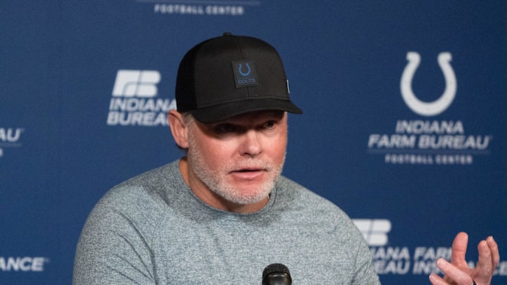 Indianapolis Colts general manager Chris Ballard speaks with the media Indianapolis Colts general manager Chris Ballard speaks with the media