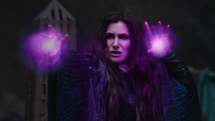 Agatha Harkness (Kathryn Hahn) in Marvel Television's AGATHA ALL ALONG, exclusively on Disney+.