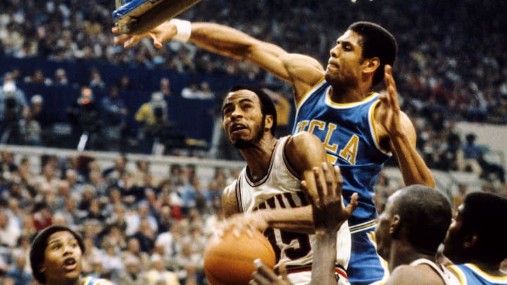 Darrell Griffith (35) drives against UCLA Darrell Griffith (35) drives against UCLA