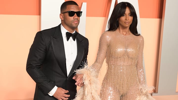 Ciara & Russell Wilson at the Vanity Fair Oscar Party.