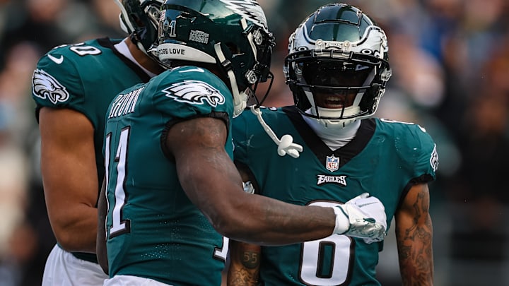 A.J. Brown (L) DeVonta Smith (R), Philadelphia Eagles