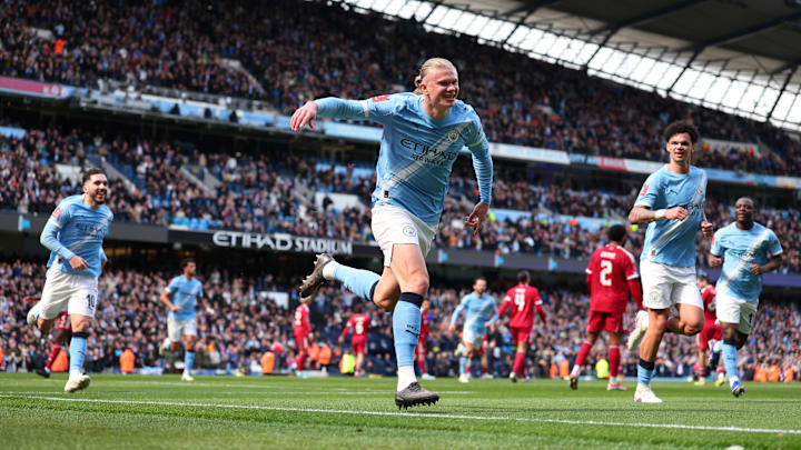 Com hat-trick de Erling Haaland, Manchester City goleia Liverpool na Copa da Inglaterra
