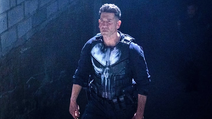 Frank Castle/The Punisher (Jon Bernthal) in Marvel Television's DAREDEVIL: BORN AGAIN, exclusively on Disney+. Photo by Giovanni Rufino. © 2025 MARVEL.