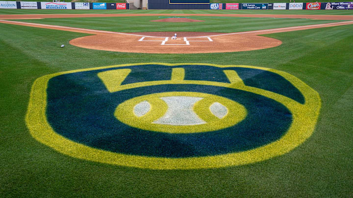 Mar 26, 2022; Phoenix, Arizona, USA; A general view of the field before the start of a spring training game between the Milwaukee Brewers and Seattle Mariners at American Family Fields of Phoenix. Mandatory Credit: Allan Henry-Imagn Images