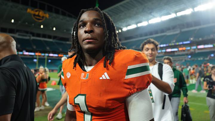 Sep 10, 2026; Miami Gardens, Florida, USA; Miami Hurricanes wide receiver Malachi Toney (1) looks on after defeating the against the Florida A&M Rattlers at Hard Rock Stadium. Mandatory Credit: Sam Navarro-Imagn Images Sep 10, 2026; Miami Gardens, Florida, USA; Miami Hurricanes wide receiver Malachi Toney (1) looks on after defeating the against the Florida A&M Rattlers at Hard Rock Stadium. Mandatory Credit: Sam Navarro-Imagn Images