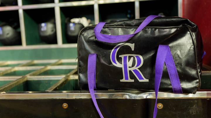 Colorado Rockies equipment bag | Credit: Allan Henry