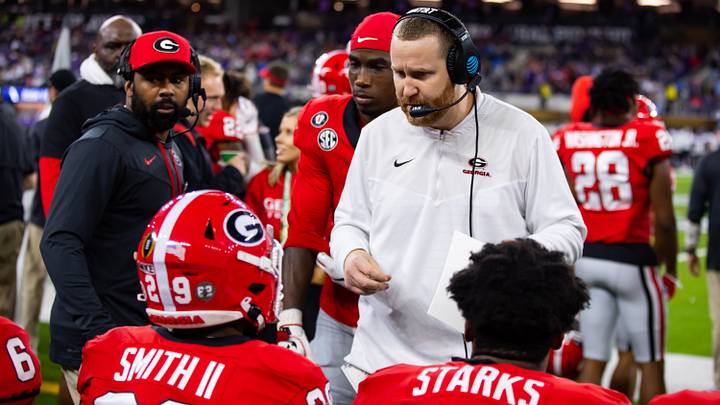 Georgia football defensive coordinator and linebackers coach Glenn Schumann Georgia football defensive coordinator and linebackers coach Glenn Schumann
