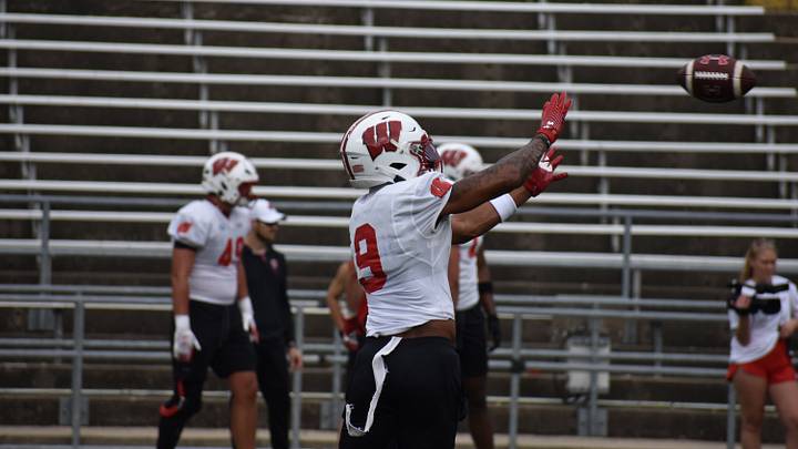 Jaylon Domingeaux during practice on August 7. Jaylon Domingeaux during practice on August 7.