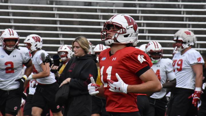 Carson Van Dinter during practice on August 6. Carson Van Dinter during practice on August 6.