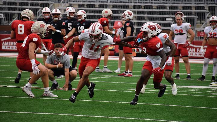 Wisconsin WR Kash Brock. Wisconsin WR Kash Brock.