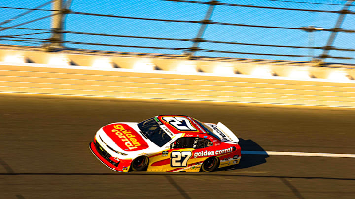 Jeb Burton turned the fastest lap in NASCAR O'Reilly Auto Parts Series practice at Daytona International Speedway on Friday. Jeb Burton turned the fastest lap in NASCAR O'Reilly Auto Parts Series practice at Daytona International Speedway on Friday.