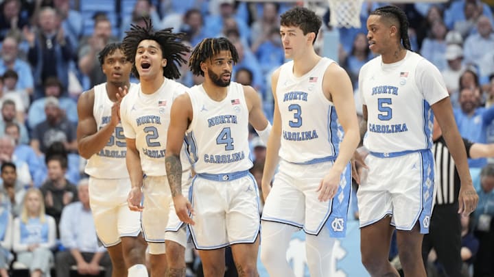 Feb 26, 2024; Chapel Hill, North Carolina, USA; North Carolina Tar Heels forward Harrison Ingram