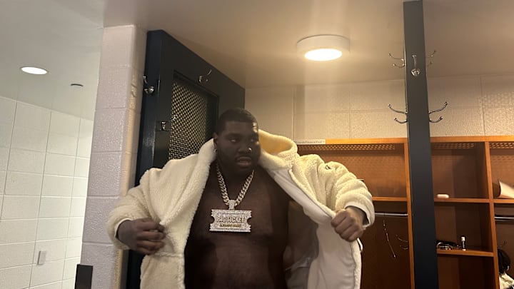 Mekhi Becton after Eagles made it to Super Bowl LIX with 55-23 rout of Washington Commanders.