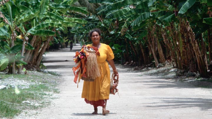 Main Street, Tuvalu, South Pacific