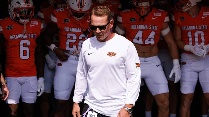 Oklahoma State Cowboys head coach Eric Morris. Oklahoma State Cowboys head coach Eric Morris.