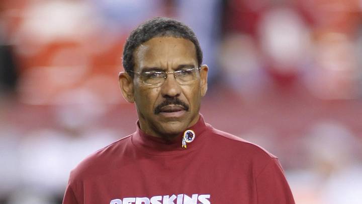 October 26, 2009; Landover, MD, USA; Washington Redskins offensive consultant Sherman Lewis walks on the field prior to the Redskins game against the Philadelphia Eagles at Fed Ex Field in Landover, Maryland. Mandatory Credit: Geoff Burke-Imagn Images