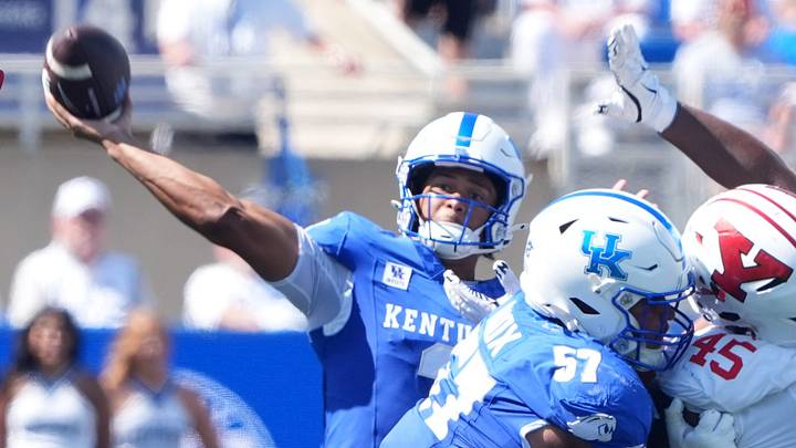 Kentucky’s Kenny Minchey throws the ball against Youngstown State at Kroger Field.
Sept. 5, 2026 Kentucky’s Kenny Minchey throws the ball against Youngstown State at Kroger Field.
Sept. 5, 2026