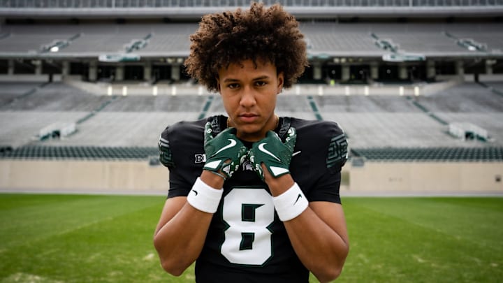Salesi Moa on his Michigan State official visit
