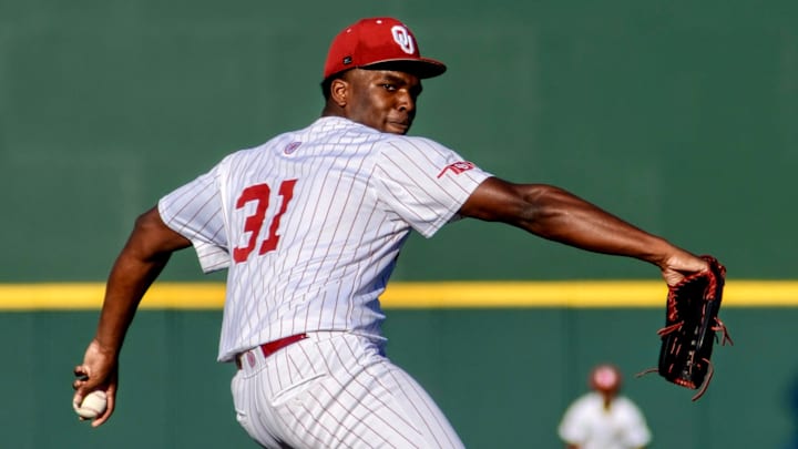 Oklahoma pitcher Cameron Johnson
