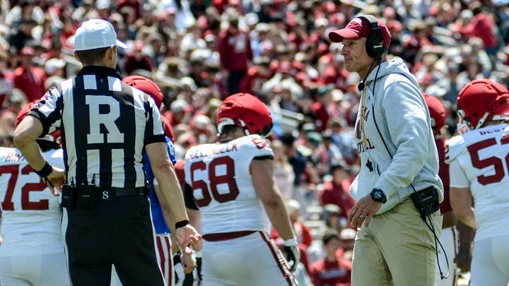 Oklahoma coach Brent Venables Oklahoma coach Brent Venables