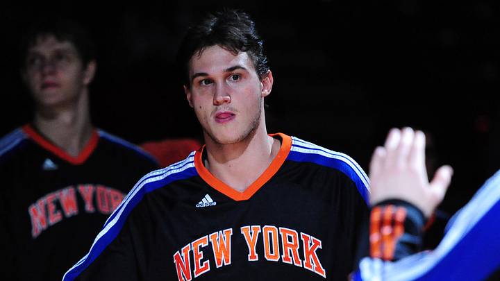 November 17, 2010; Sacramento, CA, USA; New York Knicks forward Danilo Gallinari (8) during player introductions before the game against the Sacramento Kings at ARCO Arena. The Knicks defeated the Kings 113-106. Mandatory Credit: Kyle Terada-USA TODAY Sports November 17, 2010; Sacramento, CA, USA; New York Knicks forward Danilo Gallinari (8) during player introductions before the game against the Sacramento Kings at ARCO Arena. The Knicks defeated the Kings 113-106. Mandatory Credit: Kyle Terada-USA TODAY Sports