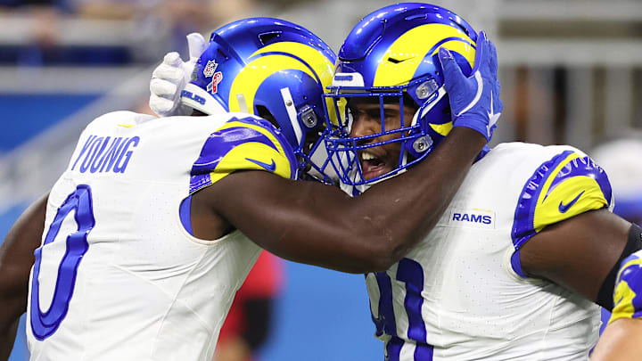 Los Angeles Rams v Detroit Lions, Byron Young, Kobie Turner