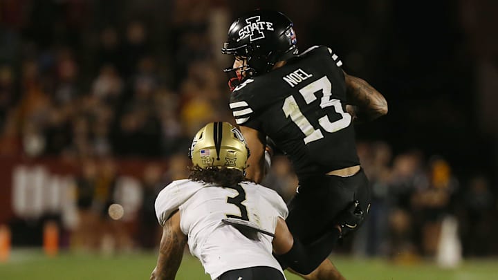 Iowa State and wide receiver Jaylin Noel look to rebound from a loss to Texas Tech when they travel to Kansas this Saturday. Iowa State and wide receiver Jaylin Noel look to rebound from a loss to Texas Tech when they travel to Kansas this Saturday.