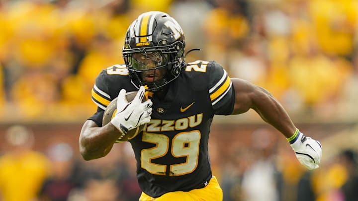 Missouri Tigers running back Ahmad Hardy is second in the nation in rushing. Missouri Tigers running back Ahmad Hardy is second in the nation in rushing.