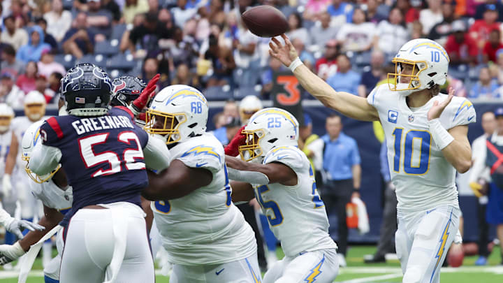 The Chargers are road favorites to the Texans in the Wild Card Round of the NFL Playoffs.