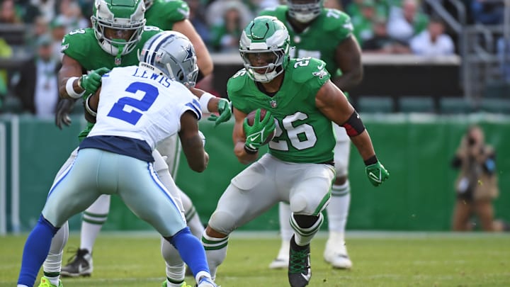 Philadelphia Eagles running back Saquon Barkley is a solid prop target on Thursday.