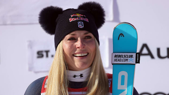 Dec. 12, 2025; Lindsey Vonn wins the World Cup downhill at 41 years old. Dec. 12, 2025; Lindsey Vonn wins the World Cup downhill at 41 years old.