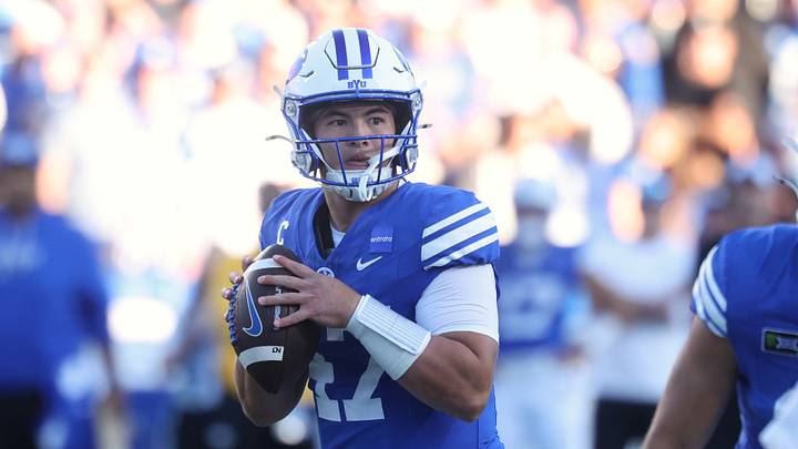The Brigham Young Cougars and quarterback Bear Bachmeier are moving up in the odds to win the national title. The Brigham Young Cougars and quarterback Bear Bachmeier are moving up in the odds to win the national title.