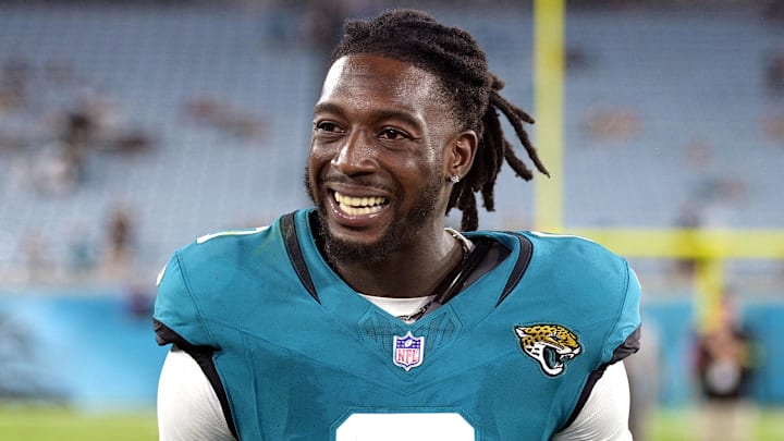 Aug 26, 2023; Jacksonville, Florida, USA; Jacksonville Jaguars wide receiver Calvin Ridley (0). 