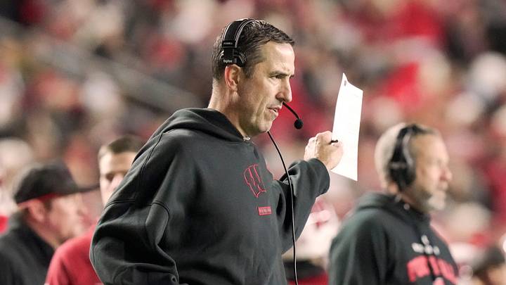 Wisconsin head coach Luke Fickell. 