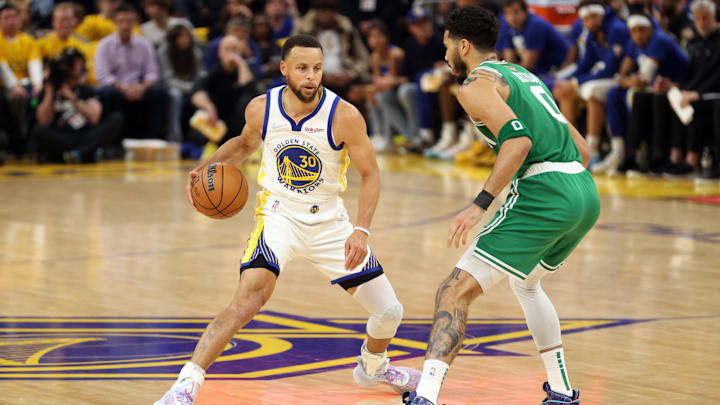 Jayson Tatum and Stephen Curry.