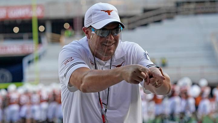 Sep 12, 2020; Austin, Texas, USA; Texas Longhorns head coach Tom Herman Sep 12, 2020; Austin, Texas, USA; Texas Longhorns head coach Tom Herman