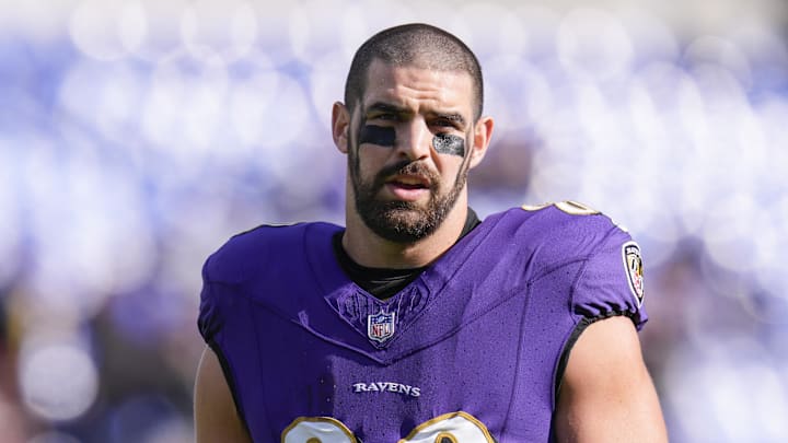 Baltimore Ravens tight end Mark Andrews on Nov 12, 2023.