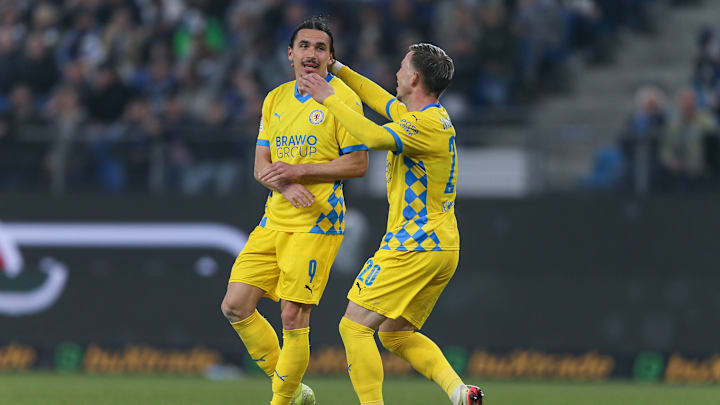 Rayan Philippe im Trikot von Eintracht Braunschweig. In der kommenden Saison wird er das HSV-Dress tragen