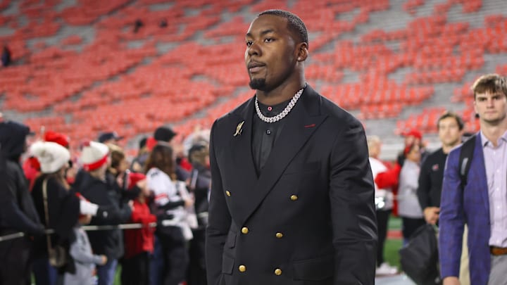 Nov 29, 2024; Athens, Georgia, USA; Georgia Bulldogs defensive lineman Mykel Williams (13) walks into Sanford Stadium before a game against the Georgia Tech Yellow Jackets. Mandatory Credit: Brett Davis-Imagn Images