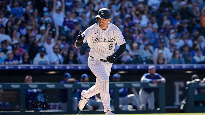 Colorado Rockies second baseman Edouard Julien.