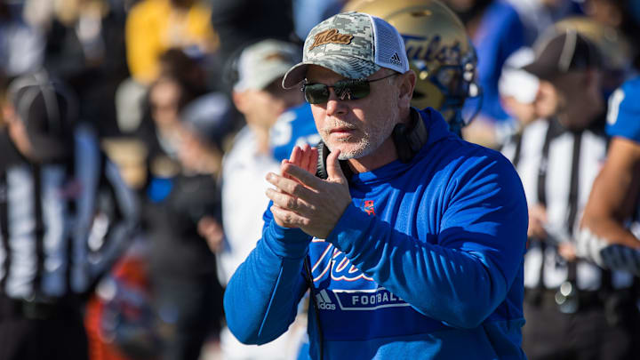 Virginia Tech has hired former Tulsa head coach Philip Montgomery as the school's new offensive coordinator.
