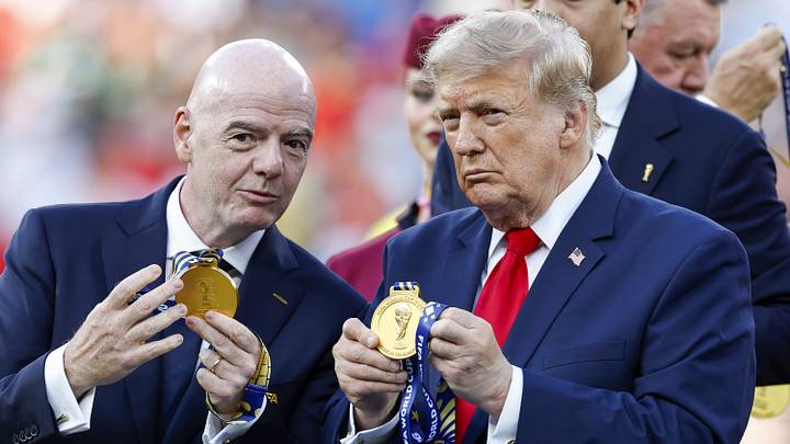 Gianni Infantino (left) is a close ally of President Trump. Gianni Infantino (left) is a close ally of President Trump.