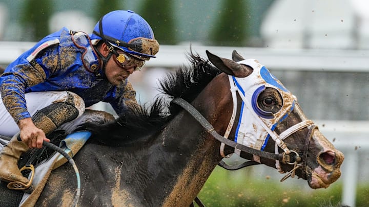 Good Cheer with Luis Saez up in the 151st running of the Kentucky Oaks at Churchill Downs in Louisville. Good Cheer with Luis Saez up in the 151st running of the Kentucky Oaks at Churchill Downs in Louisville.