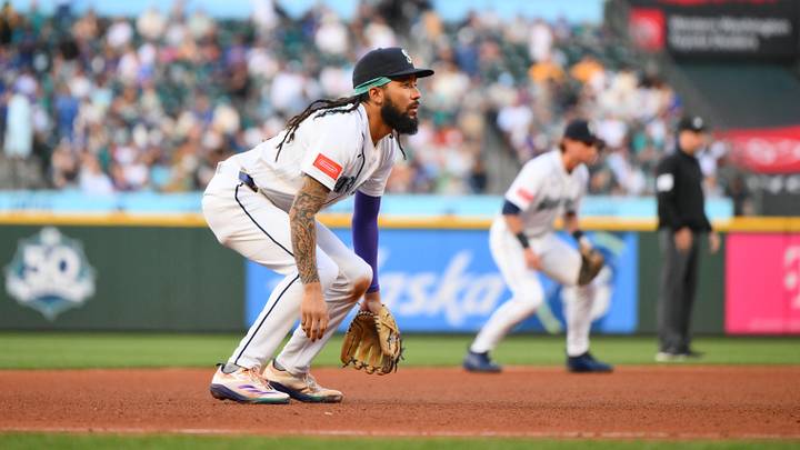 Jun 17, 2026; Seattle, Washington, USA; Seattle Mariners third baseman J.P. Crawford (3) during the sixth inning against the Baltimore Orioles at T-Mobile Park. Mandatory Credit: Steven Bisig-Imagn Images Jun 17, 2026; Seattle, Washington, USA; Seattle Mariners third baseman J.P. Crawford (3) during the sixth inning against the Baltimore Orioles at T-Mobile Park. Mandatory Credit: Steven Bisig-Imagn Images