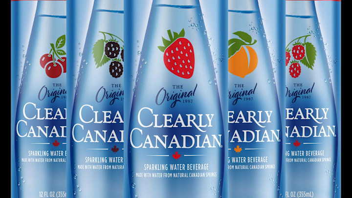 Clearly CANadian fans are bubbly about new 6-pack SleekCans. Image courtesy of Clearly Canadian