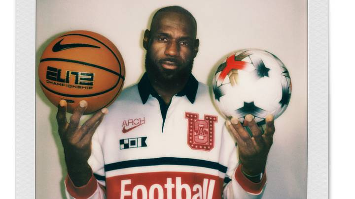 LeBron James' polaroid photo for Nike.
