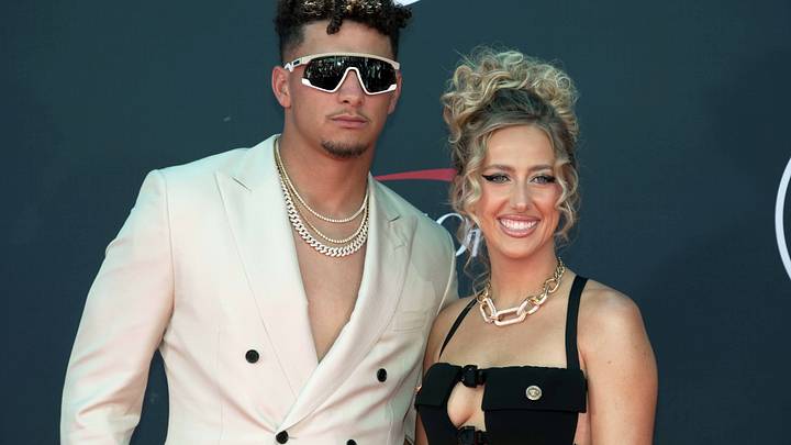 Kansas City Chiefs quarterback Patrick Mahomes and wife Brittany Mahomes.