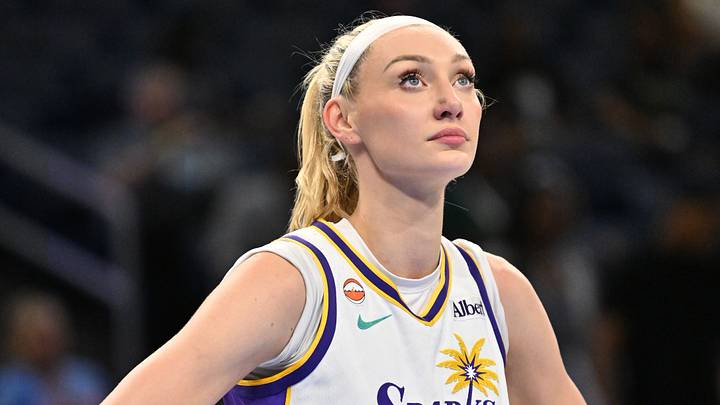 Jul 17, 2026; Chicago, Illinois, USA; Los Angeles Sparks forward Cameron Brink (22) looks on against the Chicago Sky during the first half at Wintrust Arena. Mandatory Credit: Patrick Gorski-Imagn Images Jul 17, 2026; Chicago, Illinois, USA; Los Angeles Sparks forward Cameron Brink (22) looks on against the Chicago Sky during the first half at Wintrust Arena. Mandatory Credit: Patrick Gorski-Imagn Images