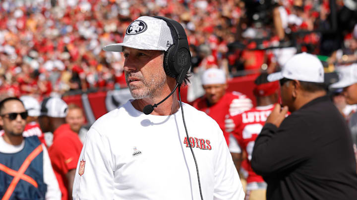San Francisco 49ers head coach Kyle Shanahan